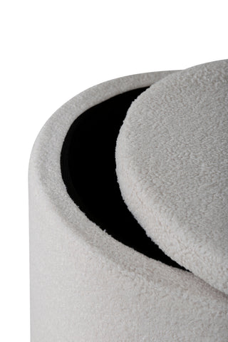 Dunken Pouf - / Offwhite Teddy