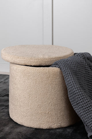 Dunken Pouf - / Beige Teddy