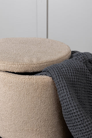 Dunken Pouf - / Beige Teddy