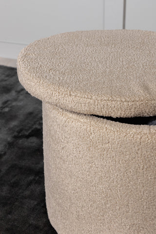 Dunken Pouf - / Beige Teddy