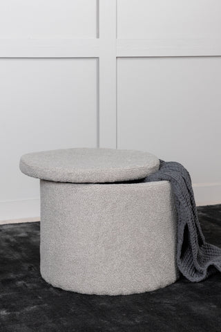 Dunken Pouf - / Greige Teddy