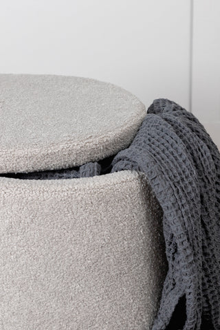 Dunken Pouf - / Greige Teddy