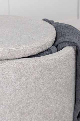 Dunken Pouf - / Greige Teddy