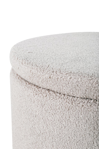 Dunken Pouf - / Greige Teddy