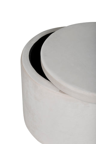 Dunken Pouf - / Beige sammet