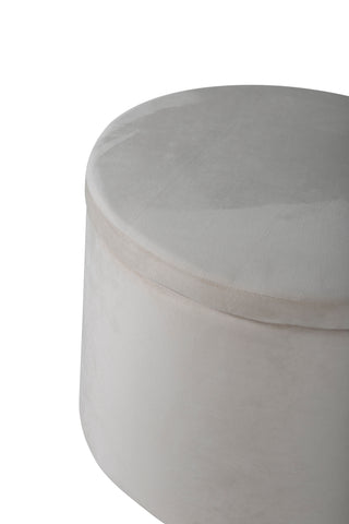 Dunken Pouf - / Beige sammet