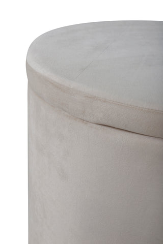 Dunken Pouf - / Beige sammet