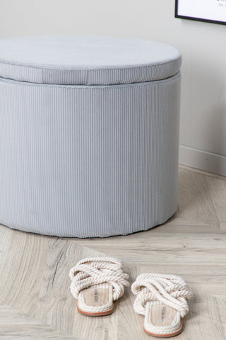 Dunken Pouf - / Grå manchester