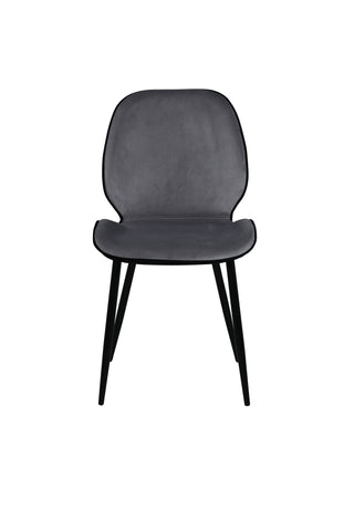 Emma Stol 2-pack - Svart / Ljusgrå
