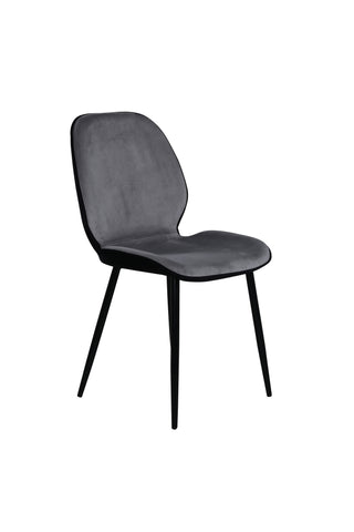 Emma Stol 2-pack - Svart / Ljusgrå