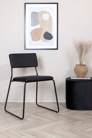 Kenth Stol 2-pack - Svart / Svart PU