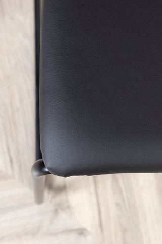 Kenth Stol 2-pack - Svart / Svart PU