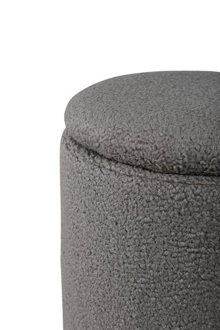Limpen Pouf - / Greige Teddy