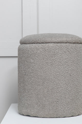Limpen Pouf - / Greige Teddy