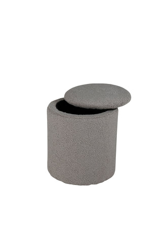 Limpen Pouf - / Greige Teddy