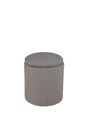 Limpen Pouf - / Greige Teddy