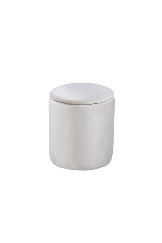 Limpen sittpuff - / Beige sammet