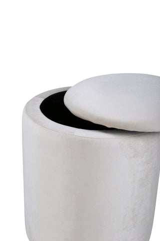 Limpen sittpuff - / Beige sammet