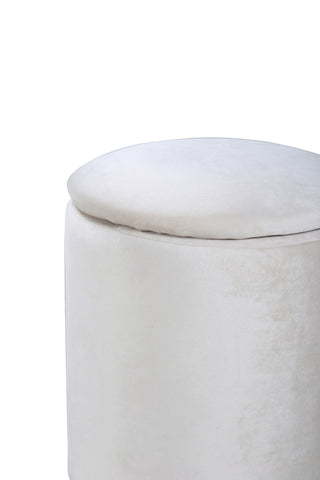 Limpen sittpuff - / Beige sammet