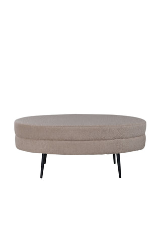 Otto Puff - Svart / Beige Teddy