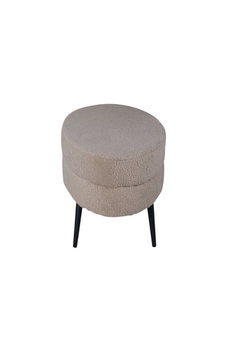 Otto Puff - Svart / Beige Teddy