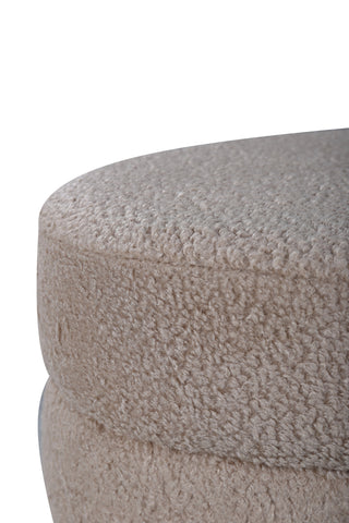 Otto Puff - Svart / Beige Teddy