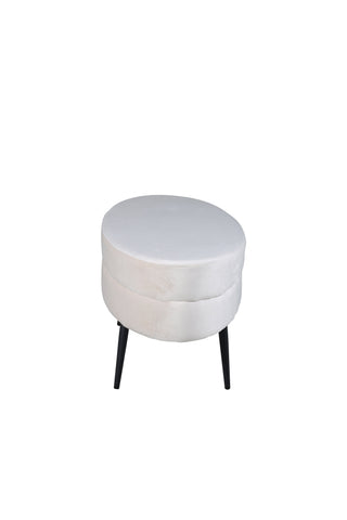 Otto Puff - Svart / Beige sammet