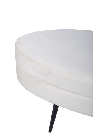 Otto Puff - Svart / Beige sammet