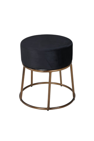 Petra Puff - Distressed Copper / Black Velvet