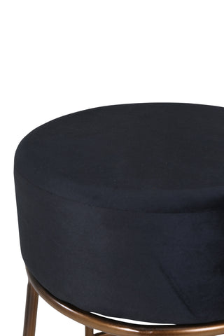 Petra Puff - Distressed Copper / Black Velvet