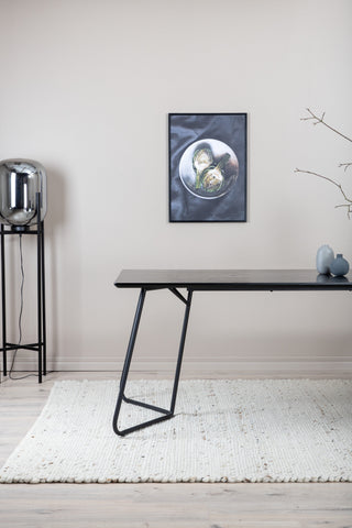 Petra Matbord - Svart / Svart Faner