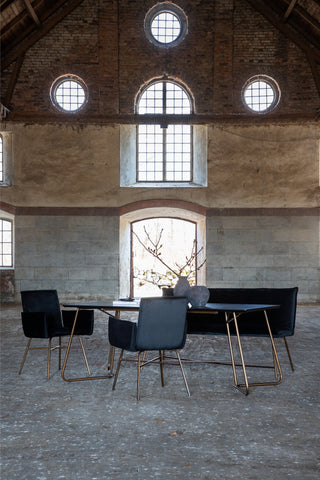 Petra Matbord - Distressed Copper / Black Faner