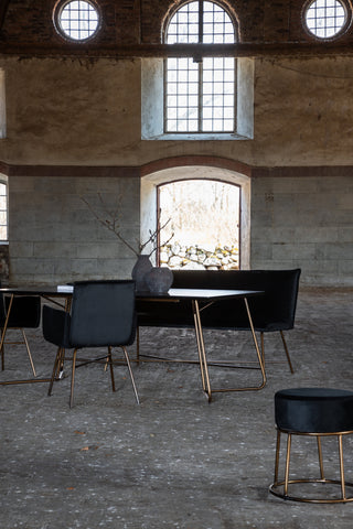 Petra Matbord - Distressed Copper / Black Faner