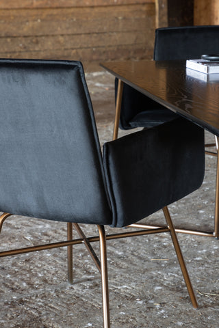 Petra Matbord - Distressed Copper / Black Faner