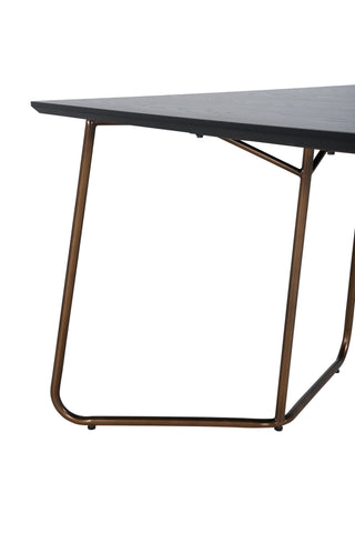 Petra Matbord - Distressed Copper / Black Faner