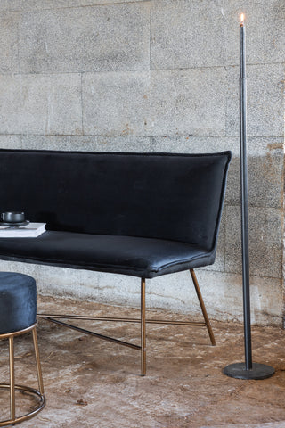 Petra Soffa - Distressed Copper / Black Velvet