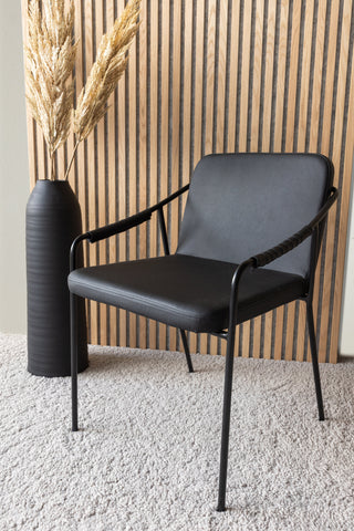 Tvist Stol 2-pack - Svart / Svart PU