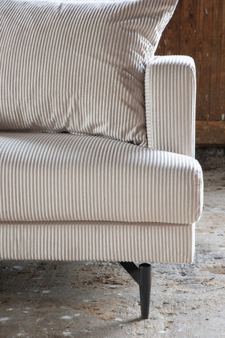 Sofia Soffa - Svart / Beige Manchester