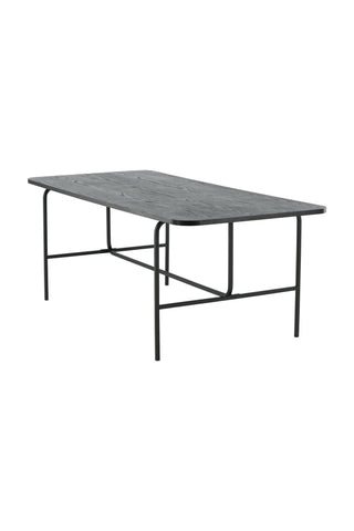 Uno Matbord - Svart / Svart Faner