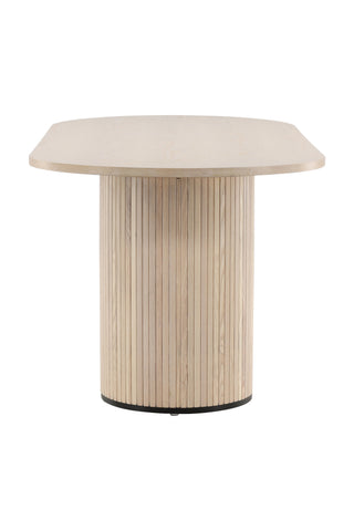 Bianca Ovalt Matbord - White Wash / White Wash Faner