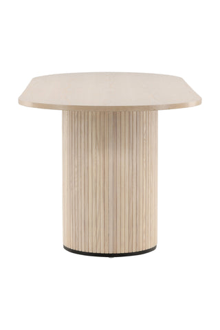 Bianca Ovalt Matbord - White Wash / White Wash Faner