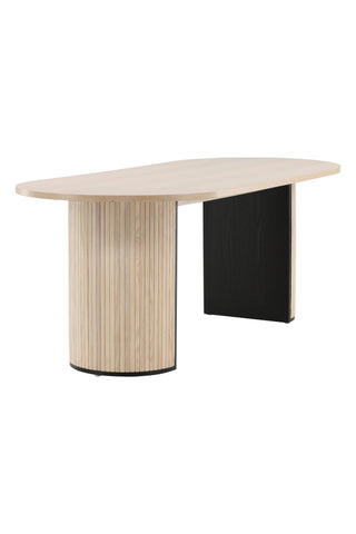 Bianca Ovalt Matbord - White Wash / White Wash Faner