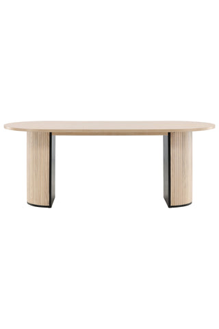 Bianca Ovalt Matbord - White Wash / White Wash Faner