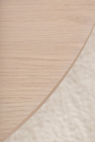Bianca Ovalt Matbord - White Wash / White Wash Faner