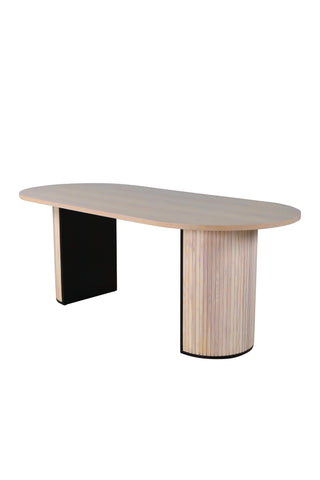 Bianca Ovalt Matbord - White Wash / White Wash Faner