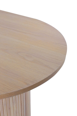 Bianca Ovalt Matbord - White Wash / White Wash Faner
