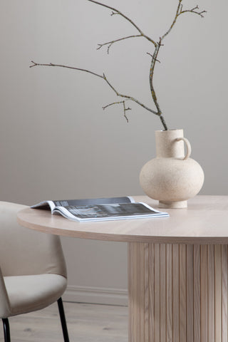 Bianca Runt Matbord - White Wash / White Wash Faner