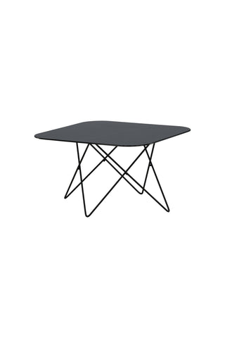 Tristar Soffbord - Svart / Svart glasmarmor