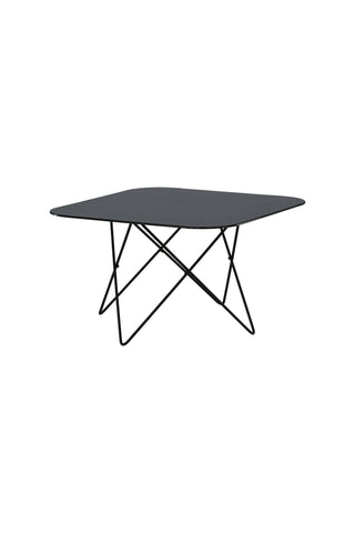 Tristar Soffbord - Svart / Svart glasmarmor