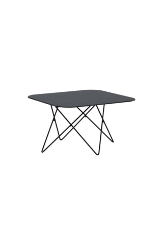 Tristar Soffbord - Svart / Svart glasmarmor